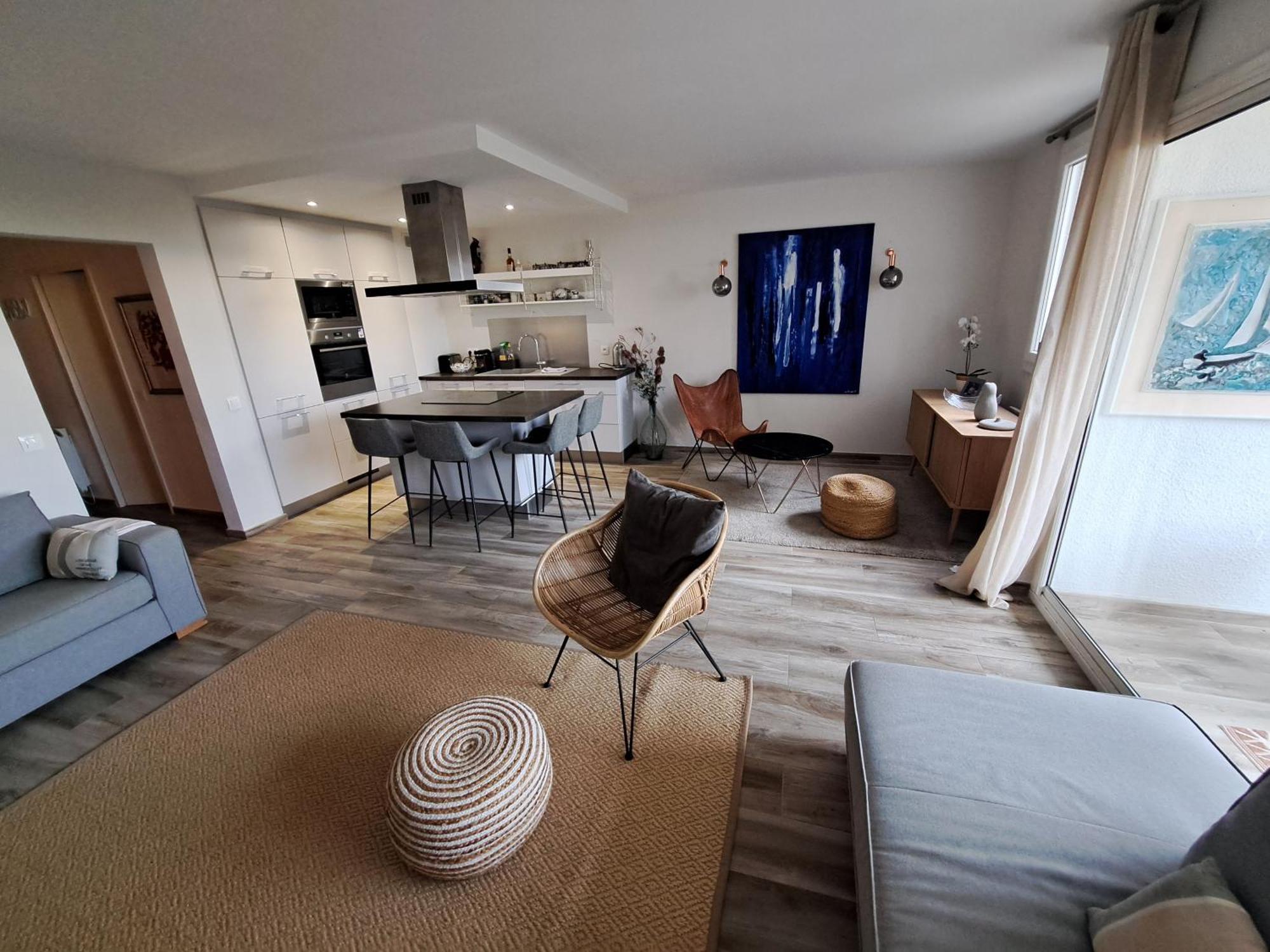 Superbe Appartement Piscine, Tennis, Vue Mer Et Decore Avec Gout Cassis Eksteriør bilde