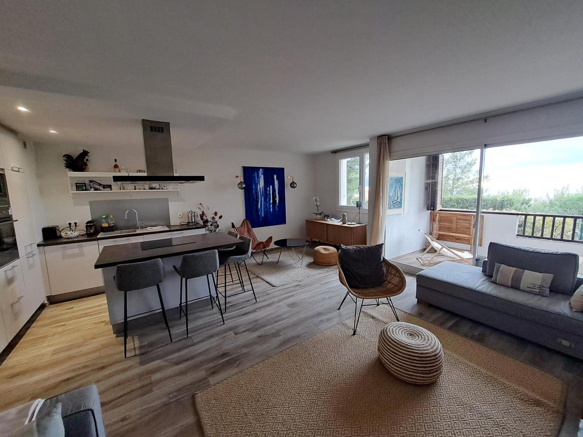 Superbe Appartement Piscine, Tennis, Vue Mer Et Decore Avec Gout Cassis Eksteriør bilde
